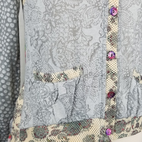 Anthropologie style ruffle cardigan size small - Picture 7 of 7